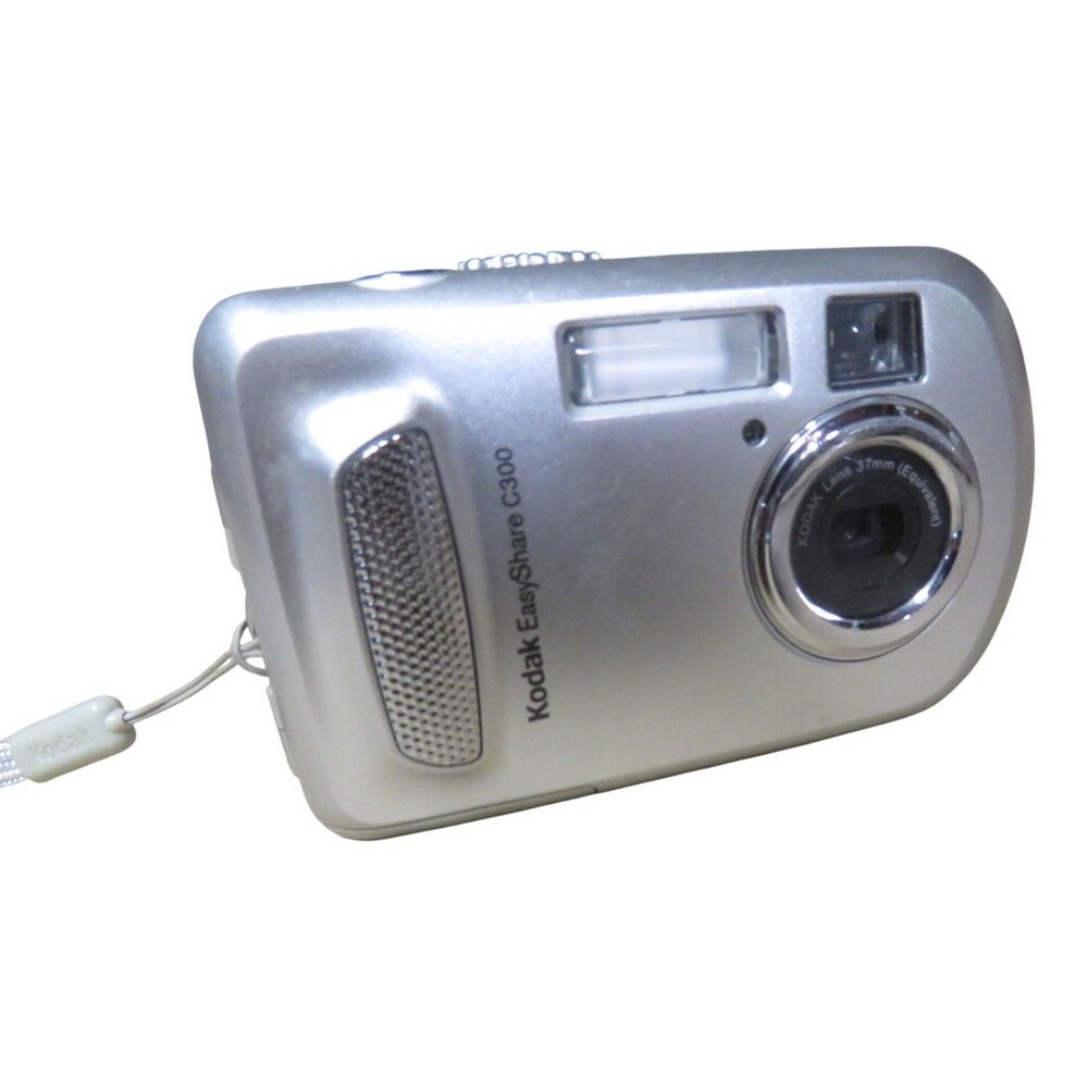 Kodak EasyShare C300 3.2MP Compact Digital Camera Silver - Tested & Working